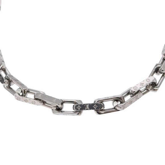 LOUIS VUITTON Chain Necklace metal Silver M00307 LV Auth 135753M - Picture 1 of 13